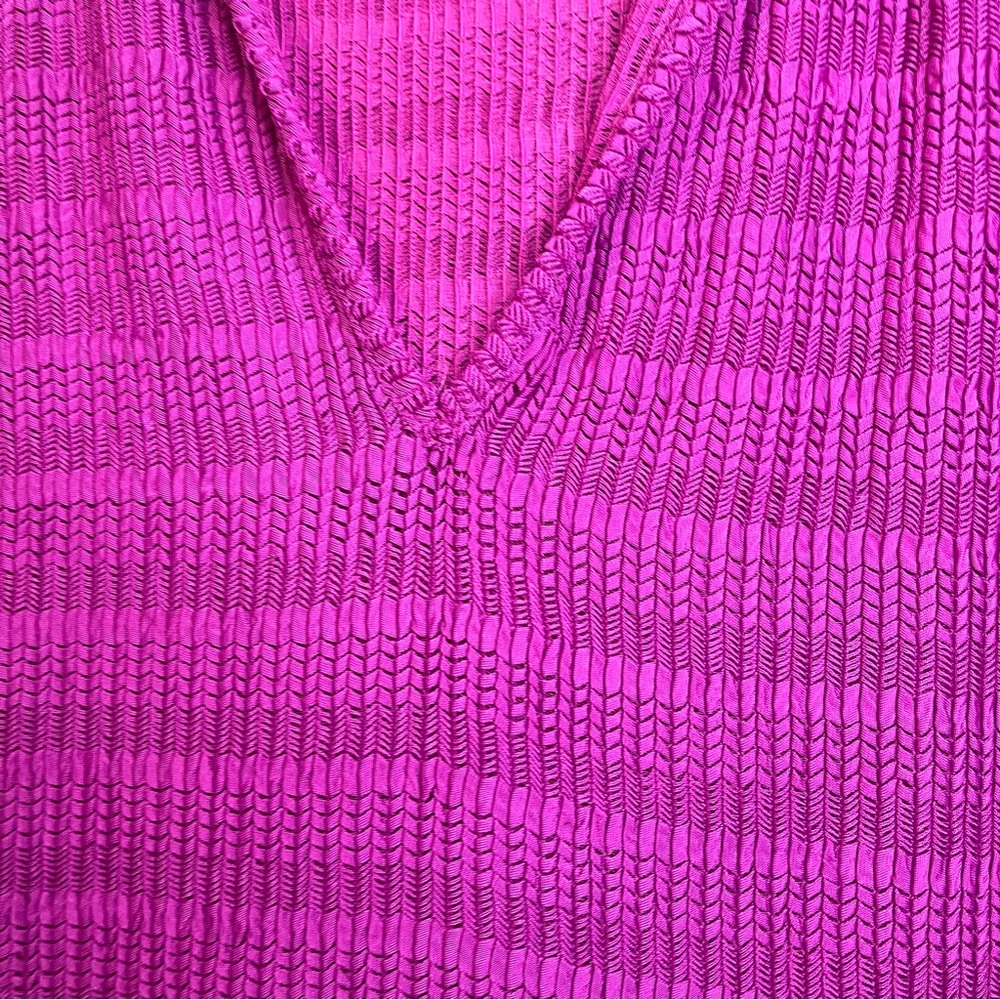 Jordan Taylor Magenta Pink Hooded Swimsuit Cover-up L made in USA - Picture 3 of 10